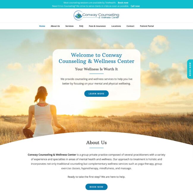 Conway Counseling and Wellness home page