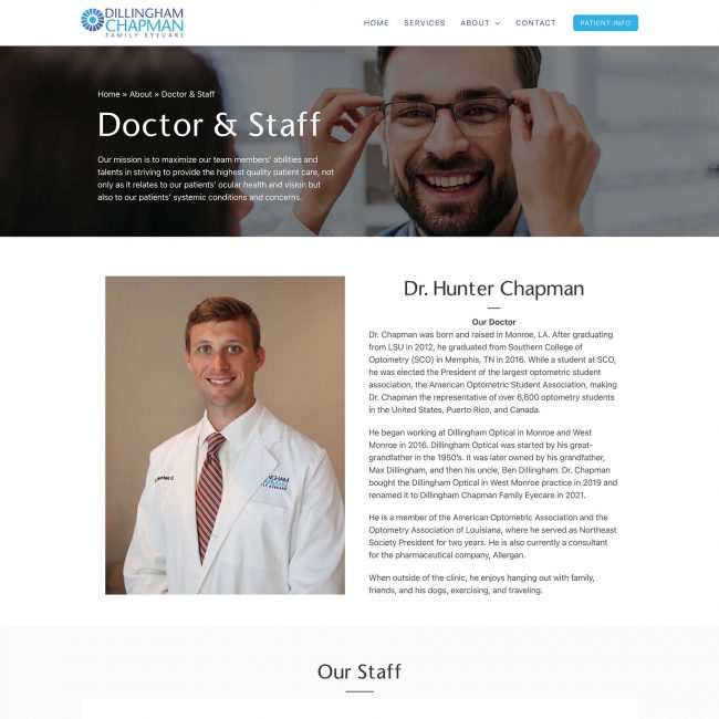 DCF Eyecare staff page